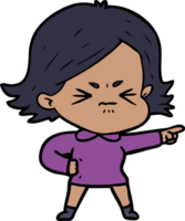 cartoon angry woman png