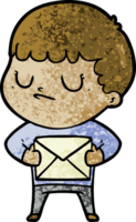 niño gruñón de dibujos animados png