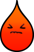 gradiente sombreado peculiar desenho animado emocional sangue solta png