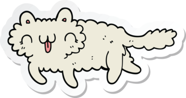 sticker of a cartoon cat png