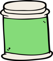 cartoon doodle vitamin pots png