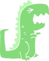 tecknad doodle rytande t rex png