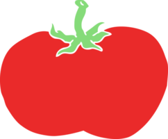 piatto colore stile cartone animato pomodoro png