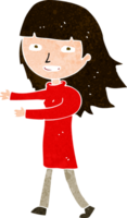 cartoon happy girl png