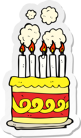 sticker of a cartoon cake png