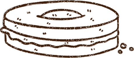 desenho a carvão de biscoito png