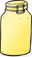 cartoon glass jar png