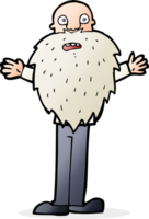 cartoon bearded old man png