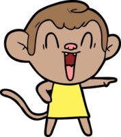 cartoon laughing monkey png