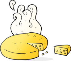 hand drawn cartoon cheese png