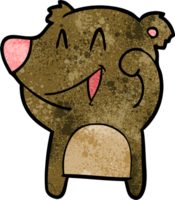 ridendo orso cartone animato png