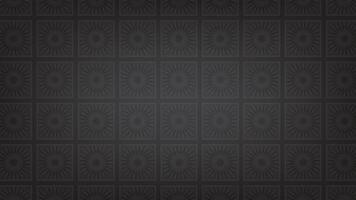 Black background with motif abstract pattern. illustration for background. vector