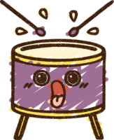 dibujo de tiza de tambor png