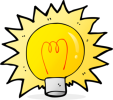 cartoon electric light bulb png