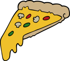 fatia de pizza de desenho animado png