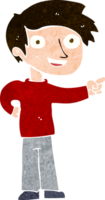 cartoon man wijzend png