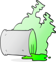 hand drawn cartoon spilled chemicals png