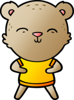 urso de desenho animado feliz png