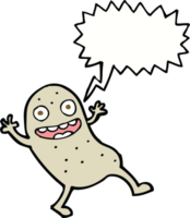 cartoon potato with speech bubble png