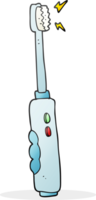 main tiré dessin animé bourdonnant électrique brosse à dents png