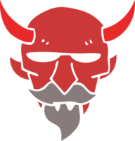 cartoon doodle devil face png
