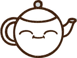 dibujo de tiza de tetera png