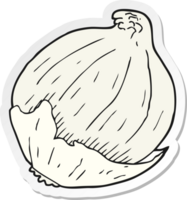 sticker of a cartoon onion png