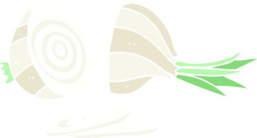 flat color illustration of sliced onion png