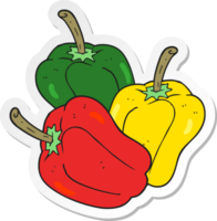 sticker of a cartoon peppers png