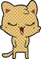 gato de desenho animado feliz png