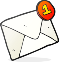 hand drawn cartoon email png