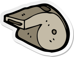 sticker of a cartoon whistle png