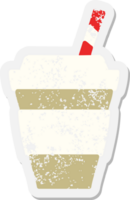 takeout coffee cup grunge sticker png