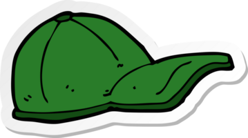 pegatina de una gorra de dibujos animados png