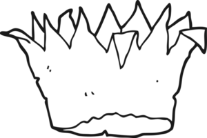 couronne de papier de dessin animé png