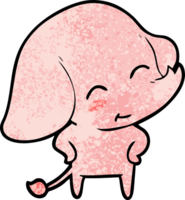 elefante bonito dos desenhos animados png