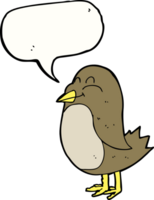 Cartoon-Vogel mit Sprechblase png