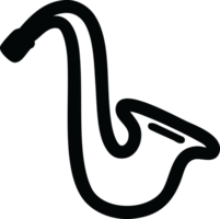 musikalisk instrument saxofon ikon symbol png