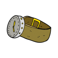 hand drawn cartoon wrist watch png