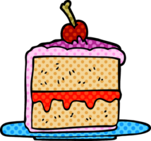 cartoon doodle cake slice png