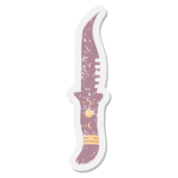 Ritualmesser-Grunge-Aufkleber png