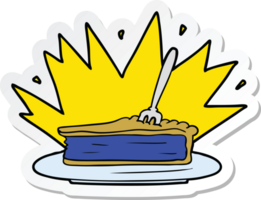 Aufkleber eines erstaunlichen Dessert-Cartoons png