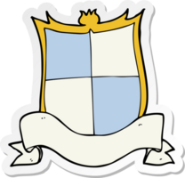 sticker van een heraldiekcartoon png
