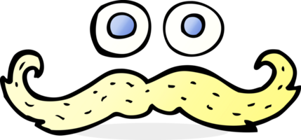 ojos de dibujos animados y símbolo de bigote png