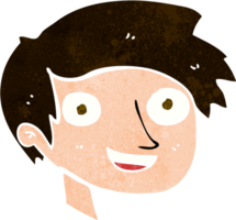 cartone animato contento ragazzo viso png