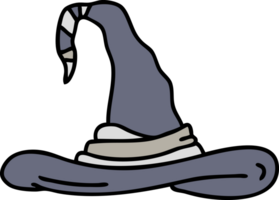 cartoon of a spooky witch hat png