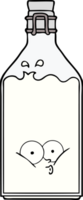 cartoon old bottle png