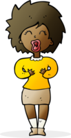 cartoon screaming woman png