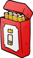 cartoon doodle pack of cigarettes png