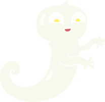 flat color illustration of ghost png